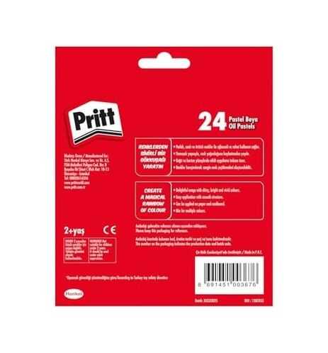 STANDART 133242677 Pritt 24&apos Lü Pastel Boya - Karton Kutu 0000 Clear