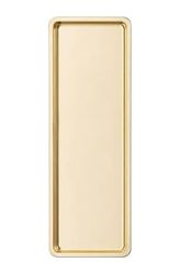 Standart Wood 57855210131549980184975 Paslanmaz Çelik, Dikdörtgen Sunum Tepsisi, Gold, 33X13 Cm, Düz, Çay, Kahve, Pasta Sunum, 2 Adet 15Cm