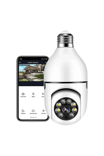 Starefsane epo-600 Wifi 360 Panoramik Ampul Kamera Gece Görüş Ses Akıllı Hareket Algılayıcı