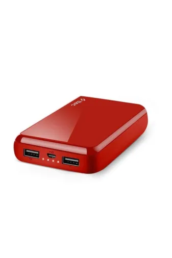starnewstore 6485213990071721051 Tx Recharger 10.000Mah Taşınabilir Şarj Aleti - Kırmızı Tex Yeni Model Desen 721051