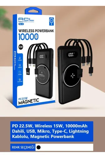 starnewstore 6485214005651721051 Tx Pw-01 10.000 Mah 22,5W Fast Charging Powerbank Tex Yeni Model Desen 721051