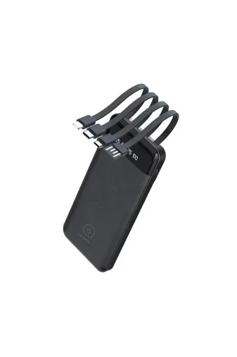 starnewstore 6485214011751990396 Bn45 20000Mah Powerbank Led Ekranlı Type-C Iphone Usb Micro Usb Kablolu Tüm Uçlar  990