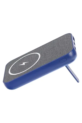 starnewstore 6485216687401721051 5000Mah Pd22.5W Qc3.0 Magsafe 15W Standlı Taşınabilir Kablosuz Şarj Cihazı Powerbank Mavi Ysft