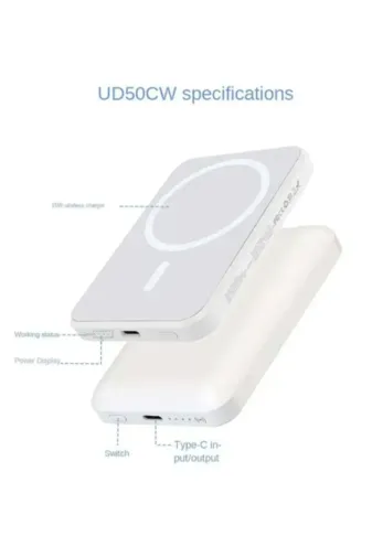 starnewstore 6485216687711721051 Kablosuz Şarj Wireless Şarj Cihazı Powerbank W-04 Ysftx 721051