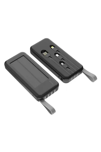 starnewstore 6485216694531721051 Sr-P19 12000Mah Solar Enerji Portable Fast Charger Taşınabilir Powerbank ( Kılıf Hediyeli ) Ysf