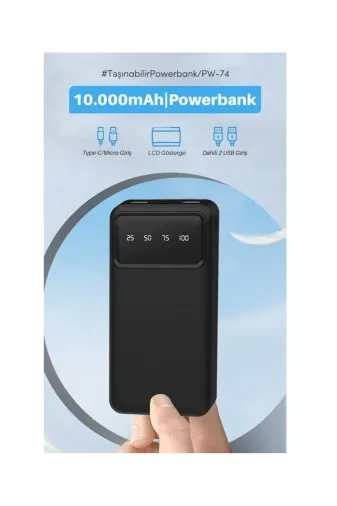 starnewstore 6485216707291721051 10.000 Mah Powerbank Şarj Aleti Taşınabilir Güç Bankası Ysftx 721051
