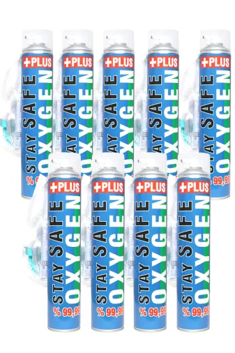 Stay Safe DKMed1915100206 Taşinabilir Oksijen 9 Lu Paket - 400 Kullanima Kadar