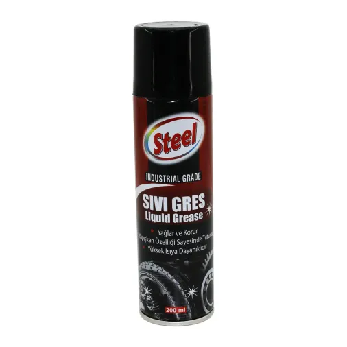 STEEL ST-1304 SIVI GRES SPREY 200ML YAĞLAR - KORUR - ISIYA DAYANIKLI (4745)
