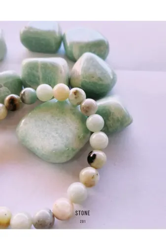 Stone 34 Amazonit Bileklik Doğaltaş