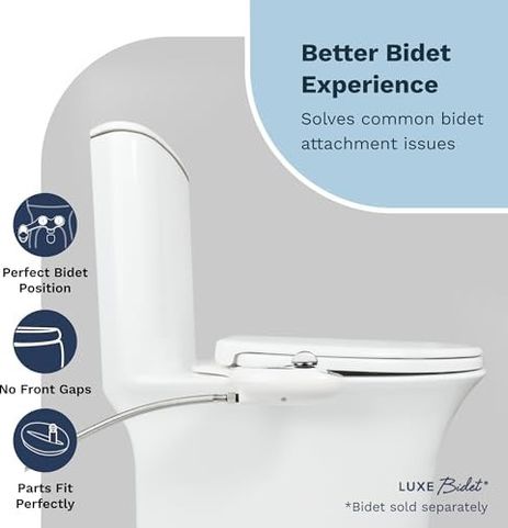 Stp Standartplast 57855210124166380184975 Luxe Bidet Luxe Ts1008E Yavaş Kapanan, Hızlı Çıkarma Menteşeli Ve Kaymaz Tamponlu Uzun Rahat Oturaklı Klozet Kapağı Beyaz Açık Ahşap