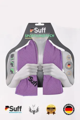 Suff A-26-11030-160lz Sporcu Soğutma Havlusu 110X30Cm Süper Emici Şok Kuruma (1 Adet) | Mor
