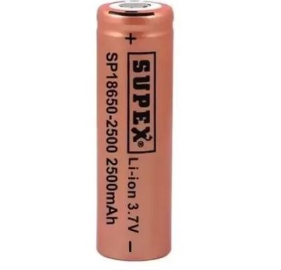 Supex SP18650-2500 3.7 Volt 2500 mAh Başlıksız Lityum Pil