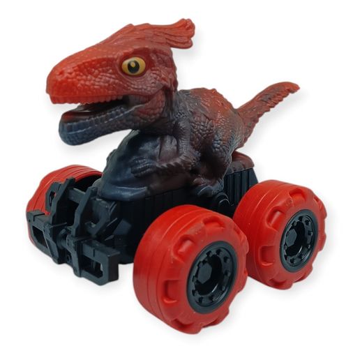 Sürtmeli Dinazor Arabalar cm - H-20 - Kırmızı Parasaurolophus - 1 ADET