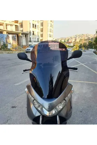 Suzuki Burgman 125 Ön Cam 2006-2013 Model 61cm siyah Renkli 4mm