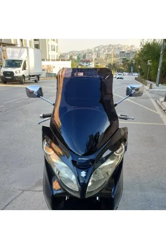 Suzuki Burgman 400 K7 Ön Cam 2007-2015 Model 70cm Siyah Renkli 4mm