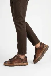Taba Hakiki Deri Hafızalı Taban Erkek Casual Ayakkabı