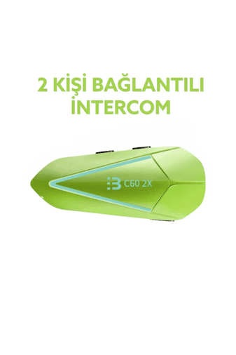 tAKvxwQTPC01 Blic Yeni 2025 Model Yeni Sürüm C60-2X Bluetooth V5.3 Motosiklet Kask Kulaklık Rgb İntercom Telsiz Seti