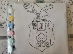 TARAFTAR BJK 20X20 TUVAL BOYAMA SETİ