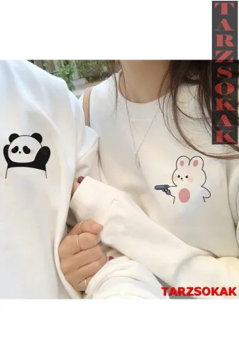Tarzsokak TYC58URNQN170517245869359 2 Li Harajuku Style Çift Sevgili Kombinleri Couple Clothing Yeni Sezon 2 Adet