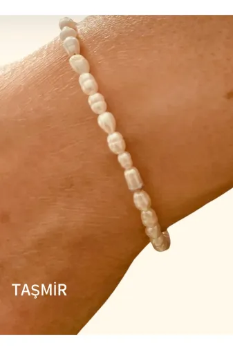 Taş-Mir 9992002arpainci Gerçek Arpa İnci Bileklik