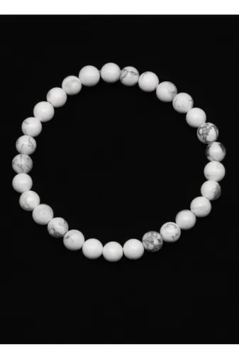 Taş-Mir tasmirhavlit Gerçek Havlit Doğal Taş 6 Mm Bileklik 18 Cm