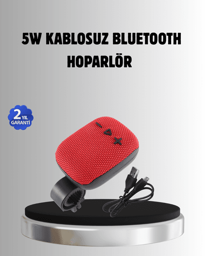 Taşınabilir Bluetooth Hoparlör – 5W Güçlü Ses, TWS ve FM Radyo Özellikli