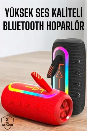 Taşınabilir Bluetooth Hoparlör Uzun Pil Ömrü Şık Tasarım