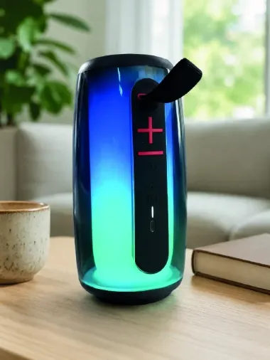 Taşınabilir Kablosuz Bluetooth Hoparlör Rgb Işıklı Usb Tf Kart