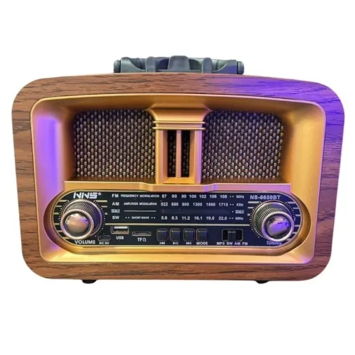 Taşınabilir Klasik AM/FM/SW  Retro Ev Radyo USB ile Şarj Olabilen Retro Radyo (4745)