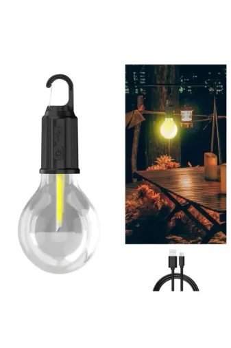 Taşınabilir Led Kamp Lambası 3 Mod Asma Kanca İle