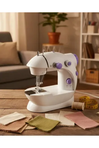 Taşınabilir Mini Dikiş Makinesi Ev ve Ofis Kullanımı İçin