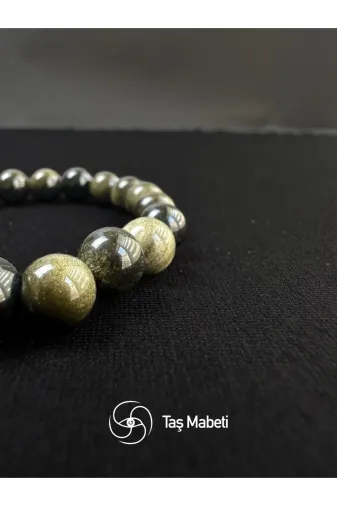 TAŞMABETİ TMOMB-26 Obsidyen 8 Mm Bileklik