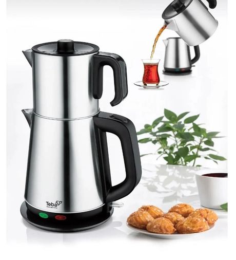 Teba Çay Makinesi Teba Paslanmaz Çelik Çay Makinası Çaycı 1500 W 1,8 Lt Emniyet Sistemli