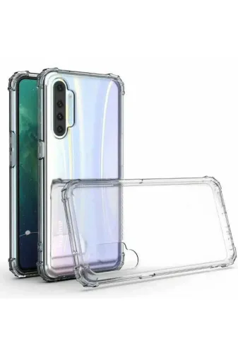Techaks T13317-TCHS Realme Xt Kılıf Zore Nitro Anti Shock Silikon - Renksiz