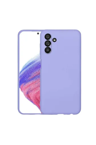 Techaks T25463-TCHS Galaxy A04S Kılıf Kamera Korumalı İçi Kadife Lansman Yumuşak Dokulu Kapak Mara - Lila