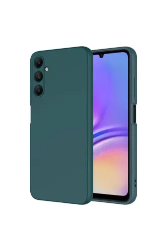 Techaks T31062-TCHS Galaxy A35 Kılıf Kamera Korumalı İçi Kadife Lansman Yumuşak Dokulu Kapak Mara - Koyu Yeşil