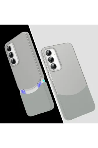 Techaks T37169-TCHS Galaxy A16 Kılıf Mıknatıslı Tchs Duble Kapak - Gri