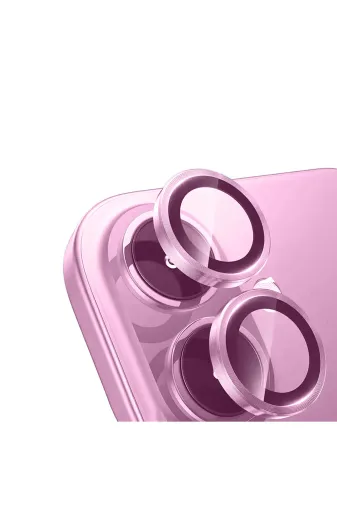 Techaks T38298-TCHS Iphone 16 Tchs Mikro Kamera Lens Koruyucu - Pembe
