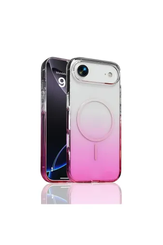 Techaks T40059-TCHS Iphone 17 Air Kılıf M-Safe Şarj Özellikli Zore Septik Silikon Kapak - Mor