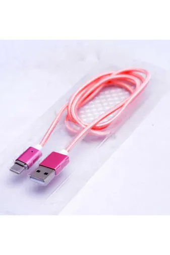 Techaks T5067-TCHS Rose Gold Metal Manyetic Uçlu Lightning Usb Kablo-Zore