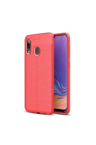 Techaks T7849-TCHS Galaxy A30 Kılıf Zore Niss Silikon Kapak - Kırmızı