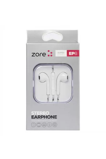 Techaks T9075-TCHS Zore Ep6 Süper Seri 3.5Mm Kulaklık - Beyaz