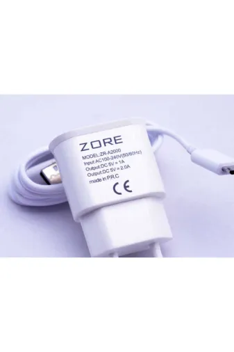 Techaks T9117-TCHS Beyaz 2000 Mah 2 In 1 Micro Ev Şarj Seti-Zore