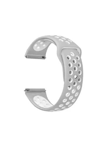 Techaks TCHS-11889 Xiaomi Amazfit Pace Krd-02 Uyumlu Zore Kordon-Gümüş-Gri