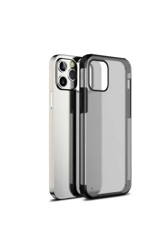 Techaks TCHS-14545 Iphone 12 Pro Uyumlu Zore Volks Kılıf-Siyah