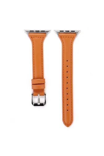 Techaks TCHS-15353 Watch 40Mm Uyumlu Krd-28 Deri Zore Kordon-Kahverengi