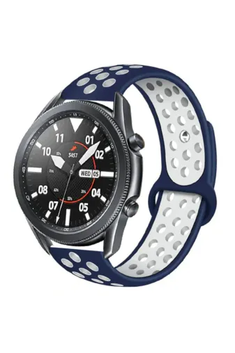 Techaks TCHS-15370 Huawei Honor Magic 2 46 Mm Krd-02 Uyumlu Zore Kordon-Mavi-Beyaz