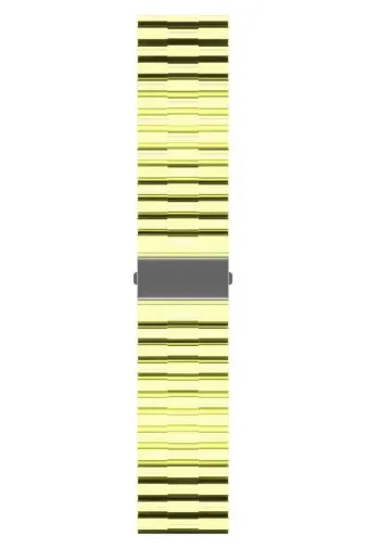 Techaks TCHS-15766 Galaxy Watch Active 2 44Mm Uyumlu Krd-27 20Mm Zore Kordon-Sarı