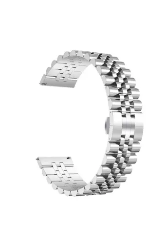 Techaks TCHS-16342 Huawei Gt2 46Mm Uyumlu Krd-36 22Mm Metal Zore Kordon-Gümüş