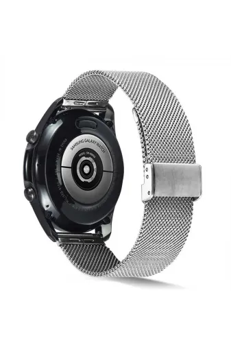 Techaks TCHS-17305 Huawei Gt2 46Mm Uyumlu Krd-45 22Mm Metal Zore Kordon-Gümüş